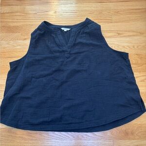 Lucky Brand Black Sleeveless Blouse size S